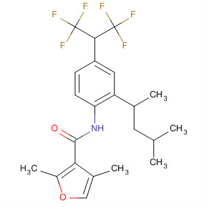 477737-87-4  3-Furancarboxamide,N-[2-(1,3-dimethylbutyl)-4-[2,2,2-trifluoro-1-(trifluoromethyl)ethyl]phenyl]-2,4-dimethyl-