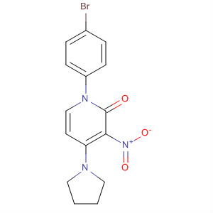 477739-72-3  2(1H)-Pyridinone, 1-(4-bromophenyl)-3-nitro-4-(1-pyrrolidinyl)-