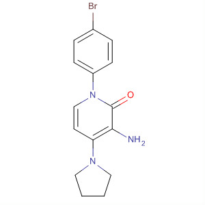 477739-73-4  2(1H)-Pyridinone, 3-amino-1-(4-bromophenyl)-4-(1-pyrrolidinyl)-