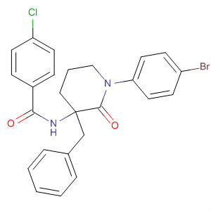 477740-00-4  Benzamide,N-[1-(4-bromophenyl)-2-oxo-3-(phenylmethyl)-3-piperidinyl]-4-chloro-