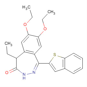477741-74-5  4H-2,3-Benzodiazepin-4-one,1-benzo[b]thien-2-yl-7,8-diethoxy-5-ethyl-3,5-dihydro-