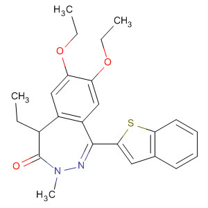 477742-02-2  4H-2,3-Benzodiazepin-4-one,1-benzo[b]thien-2-yl-7,8-diethoxy-5-ethyl-3,5-dihydro-3-methyl-