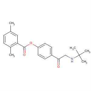 47776-92-1  Benzoic acid, 2,5-dimethyl-,4-[[(1,1-dimethylethyl)amino]acetyl]-1,2-phenylene ester