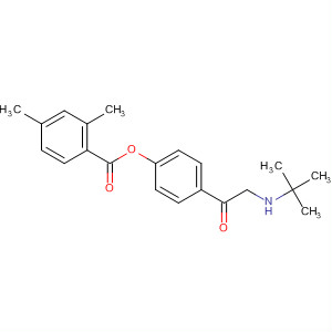 47776-99-8  Benzoic acid, 2,4-dimethyl-,4-[[(1,1-dimethylethyl)amino]acetyl]-1,2-phenylene ester