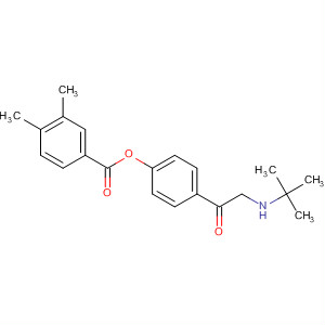 47777-03-7  Benzoic acid, 3,4-dimethyl-,4-[[(1,1-dimethylethyl)amino]acetyl]-1,2-phenylene ester