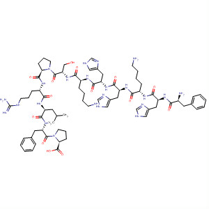 477776-73-1  L-Proline,L-phenylalanyl-L-histidyl-L-lysyl-L-histidyl-L-histidyl-L-lysyl-L-seryl-L-prolyl-L-arginyl-L-leucyl-L-phenylalanyl- 477776-73-1  L-Proline,L-phenylalanyl-L-histidyl-L-lysyl-L-histidyl-L-histidyl-L-lysyl-L-seryl-L-prolyl-L-arginyl-L-leucyl-L-phenylalanyl-