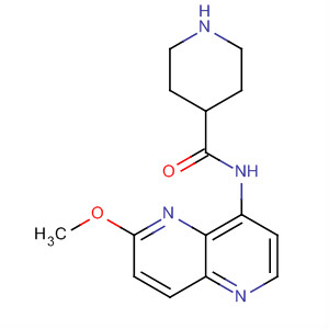 477787-66-9  4-Piperidinecarboxamide, N-(6-methoxy-1,5-naphthyridin-4-yl)-