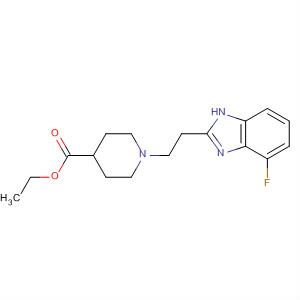 477787-75-0  4-Piperidinecarboxylic acid, 1-[2-(4-fluoro-1H-benzimidazol-2-yl)ethyl]-,ethyl ester