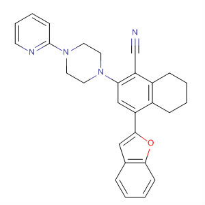 477794-78-8  1-Naphthalenecarbonitrile,4-(2-benzofuranyl)-5,6,7,8-tetrahydro-2-[4-(2-pyridinyl)-1-piperazinyl]-