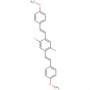 477795-44-1  Benzene, 1,4-diiodo-2,5-bis[(1E)-2-(4-methoxyphenyl)ethenyl]-