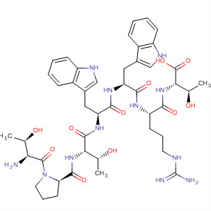 477855-56-4  L-Threonine,L-threonyl-L-prolyl-L-threonyl-L-tryptophyl-L-tryptophyl-L-arginyl- 477855-56-4  L-Threonine,L-threonyl-L-prolyl-L-threonyl-L-tryptophyl-L-tryptophyl-L-arginyl-