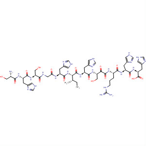 477880-08-3  L-Histidine,L-seryl-L-histidyl-L-serylglycyl-L-histidyl-L-isoleucyl-L-histidyl-L-seryl-L-methionyl-L-arginyl-L-histidyl-