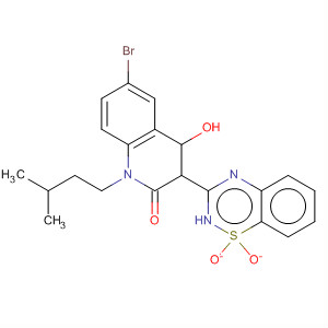 477930-48-6  2(1H)-Quinolinone,6-bromo-3-(1,1-dioxido-2H-1,2,4-benzothiadiazin-3-yl)-4-hydroxy-1-(3-methylbutyl)-