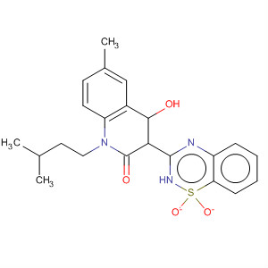 477930-54-4  2(1H)-Quinolinone,3-(1,1-dioxido-2H-1,2,4-benzothiadiazin-3-yl)-4-hydroxy-6-methyl-1-(3-methylbutyl)-