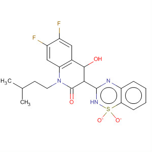 477930-57-7  2(1H)-Quinolinone,3-(1,1-dioxido-2H-1,2,4-benzothiadiazin-3-yl)-6,7-difluoro-4-hydroxy-1-(3-methylbutyl)-