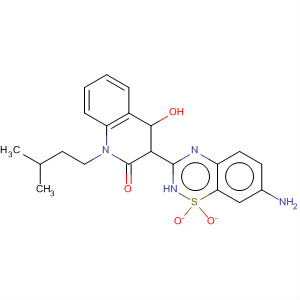 477930-65-7  2(1H)-Quinolinone,3-(7-amino-1,1-dioxido-2H-1,2,4-benzothiadiazin-3-yl)-4-hydroxy-1-(3-methylbutyl)-