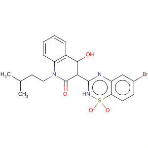 477930-86-2  2(1H)-Quinolinone,3-(6-bromo-1,1-dioxido-2H-1,2,4-benzothiadiazin-3-yl)-4-hydroxy-1-(3-methylbutyl)-