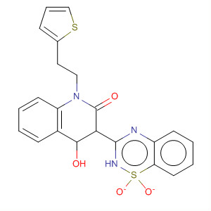 477930-94-2  2(1H)-Quinolinone,3-(1,1-dioxido-2H-1,2,4-benzothiadiazin-3-yl)-4-hydroxy-1-[2-(2-thienyl)ethyl]-