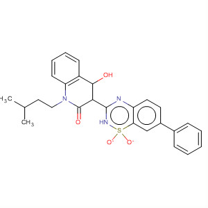 477932-13-1  2(1H)-Quinolinone,3-(1,1-dioxido-7-phenyl-2H-1,2,4-benzothiadiazin-3-yl)-4-hydroxy-1-(3-methylbutyl)-