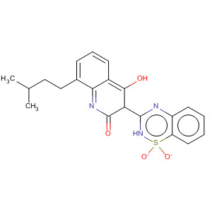 477932-24-4  2(1H)-Quinolinone,3-(1,1-dioxido-2H-1,2,4-benzothiadiazin-3-yl)-4-hydroxy-8-(3-methylbutyl)-