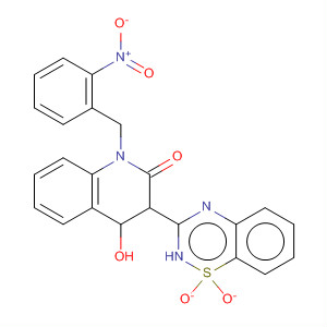 477932-34-6  2(1H)-Quinolinone,3-(1,1-dioxido-2H-1,2,4-benzothiadiazin-3-yl)-4-hydroxy-1-[(2-nitrophenyl)methyl]-