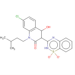 477932-37-9  2(1H)-Quinolinone,7-chloro-3-(1,1-dioxido-2H-1,2,4-benzothiadiazin-3-yl)-4-hydroxy-1-(3-methylbutyl)-