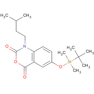 477932-64-2  2H-3,1-Benzoxazine-2,4(1H)-dione,6-[[(1,1-dimethylethyl)dimethylsilyl]oxy]-1-(3-methylbutyl)-