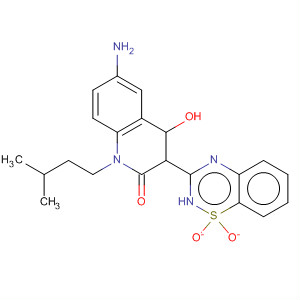 477932-81-3  2(1H)-Quinolinone,6-amino-3-(1,1-dioxido-2H-1,2,4-benzothiadiazin-3-yl)-4-hydroxy-1-(3-methylbutyl)-