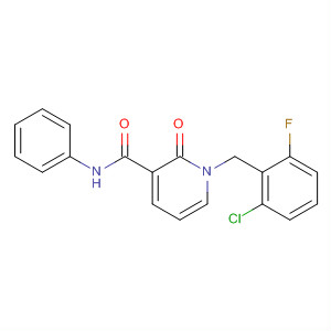 478066-01-2  3-Pyridinecarboxamide,1-[(2-chloro-6-fluorophenyl)methyl]-1,2-dihydro-2-oxo-N-phenyl-