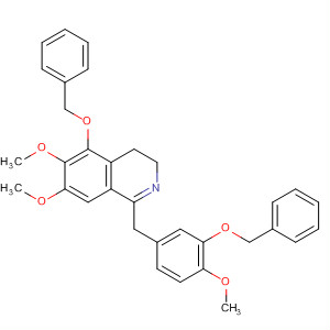 47811-27-8  Isoquinoline,3,4-dihydro-6,7-dimethoxy-1-[[4-methoxy-3-(phenylmethoxy)phenyl]methyl]-5-(phenylmethoxy)-