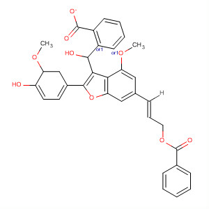 478178-35-7  3-Benzofuranmethanol,5-[(1E)-3-(benzoyloxy)-1-propenyl]-2,3-dihydro-2-(4-hydroxy-3-methoxyphenyl)-7-methoxy-, a-benzoate, (2R,3S)-rel-