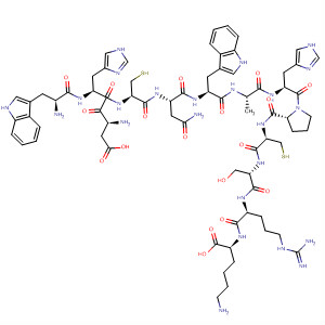 478189-14-9  L-Lysine,L-tryptophyl-L-a-aspartyl-L-histidyl-L-cysteinyl-L-asparaginyl-L-tryptophyl-L-alanyl-L-histidyl-L-prolyl-L-cysteinyl-L-seryl-L-arginyl-