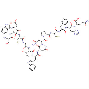 478189-15-0  L-Glutamine,L-seryl-L-a-aspartyl-L-tryptophyl-L-cysteinylglycyl-L-threonyl-L-tryptophyl-L-asparaginyl-L-asparaginyl-L-prolyl-L-cysteinyl-L-phenylalanyl-L-histidyl-
