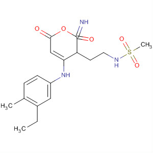 478921-40-3  Methanesulfonamide,N-[2-[4-[(3-ethyl-4-methylphenyl)amino]-3,6-dihydro-2,6-dioxo-1(2H)-pyrimidinyl]ethyl]-