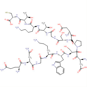 478922-02-0  L-Cysteine,L-glutaminyl-L-asparaginylglycyl-L-lysyl-L-tryptophyl-L-a-aspartyl-L-seryl-L-a-aspartyl-L-prolyl-L-serylglycyl-L-threonyl-L-lysyl-L-threonyl-