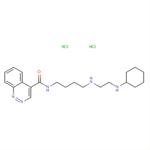 479026-79-4  4-Cinnolinecarboxamide, N-[4-[[2-(cyclohexylamino)ethyl]amino]butyl]-,dihydrochloride