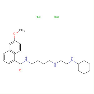 479027-16-2  1-Naphthalenecarboxamide,N-[4-[[2-(cyclohexylamino)ethyl]amino]butyl]-6-methoxy-,dihydrochloride