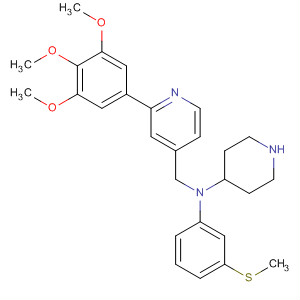 479057-74-4  4-Piperidinamine,N-[3-(methylthio)phenyl]-1-[[2-(3,4,5-trimethoxyphenyl)-4-pyridinyl]methyl]-