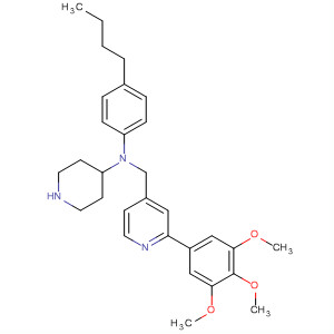 479057-77-7  4-Piperidinamine,N-(4-butylphenyl)-1-[[2-(3,4,5-trimethoxyphenyl)-4-pyridinyl]methyl]-