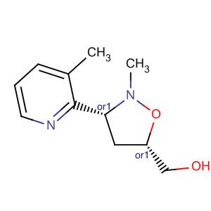 479549-71-8  5-Isoxazolidinemethanol, 2-methyl-3-(3-methyl-2-pyridinyl)-, (3R,5S)-rel-