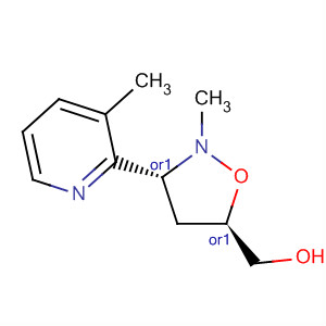 479549-72-9  5-Isoxazolidinemethanol, 2-methyl-3-(3-methyl-2-pyridinyl)-,(3R,5R)-rel-