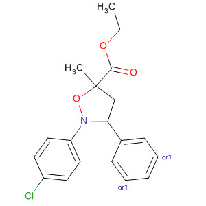 479549-92-3  5-Isoxazolidinecarboxylic acid, 2-(4-chlorophenyl)-5-methyl-3-phenyl-,ethyl ester, (3R,5S)-rel-