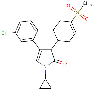 479681-35-1  2H-Pyrrol-2-one,4-(3-chlorophenyl)-1-cyclopropyl-1,5-dihydro-3-[4-(methylsulfonyl)phenyl]-