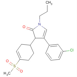 479681-38-4  2H-Pyrrol-2-one,4-(3-chlorophenyl)-1,5-dihydro-3-[4-(methylsulfonyl)phenyl]-1-propyl-