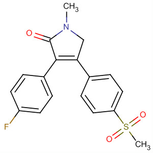 479681-56-6  2H-Pyrrol-2-one,3-(4-fluorophenyl)-1,5-dihydro-1-methyl-4-[4-(methylsulfonyl)phenyl]-