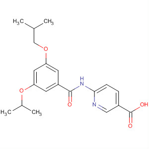 480464-46-8  3-Pyridinecarboxylic acid,6-[[3-(1-methylethoxy)-5-(2-methylpropoxy)benzoyl]amino]-