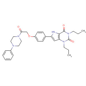 480991-20-6  Piperazine,1-phenyl-4-[[4-(2,3,4,5-tetrahydro-2,4-dioxo-1,3-dipropyl-1H-pyrrolo[3,2-d]pyrimidin-6-yl)phenoxy]acetyl]-