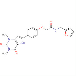 480991-98-8  Acetamide,N-(2-furanylmethyl)-2-[4-(2,3,4,5-tetrahydro-1,3-dimethyl-2,4-dioxo-1H-pyrrolo[3,2-d]pyrimidin-6-yl)phenoxy]-