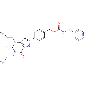 480993-77-9  Carbamic acid, (4-pyridinylmethyl)-,[4-(2,3,4,5-tetrahydro-2,4-dioxo-1,3-dipropyl-1H-pyrrolo[3,2-d]pyrimidin-6-yl)phenyl]methyl ester