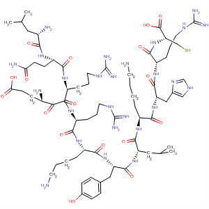 481649-79-0  L-Cysteine,L-leucyl-L-glutaminyl-L-a-glutamyl-L-arginyl-L-arginyl-L-lysyl-L-tyrosyl-L-leucyl-L-lysyl-L-histidyl-L-arginyl-